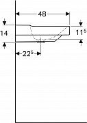 Раковина Geberit Xeno2 120 500.552.01.1